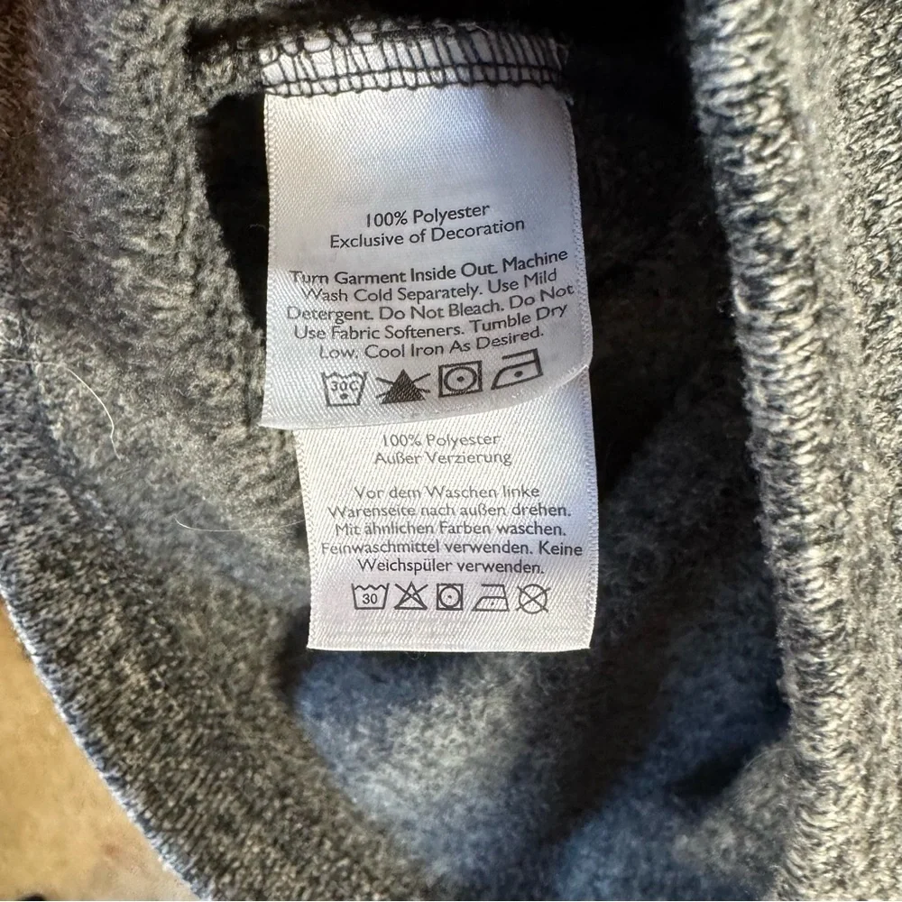 Eddie Bauer Gray Zip Up Sweater Classic Knit Size L
